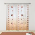 Baskılı Baykuş Desen Tül Perde