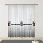 Baskılı Beşiktaş2 Desenli Tül Perde