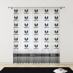 Baskılı Beşiktaş4 Desenli Tül Perde