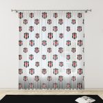 Baskılı Beşiktaş5 Desenli Tül Perde