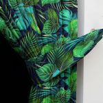 Modern Tropikal Orman & Monstera Desenli Salon Fon Perde